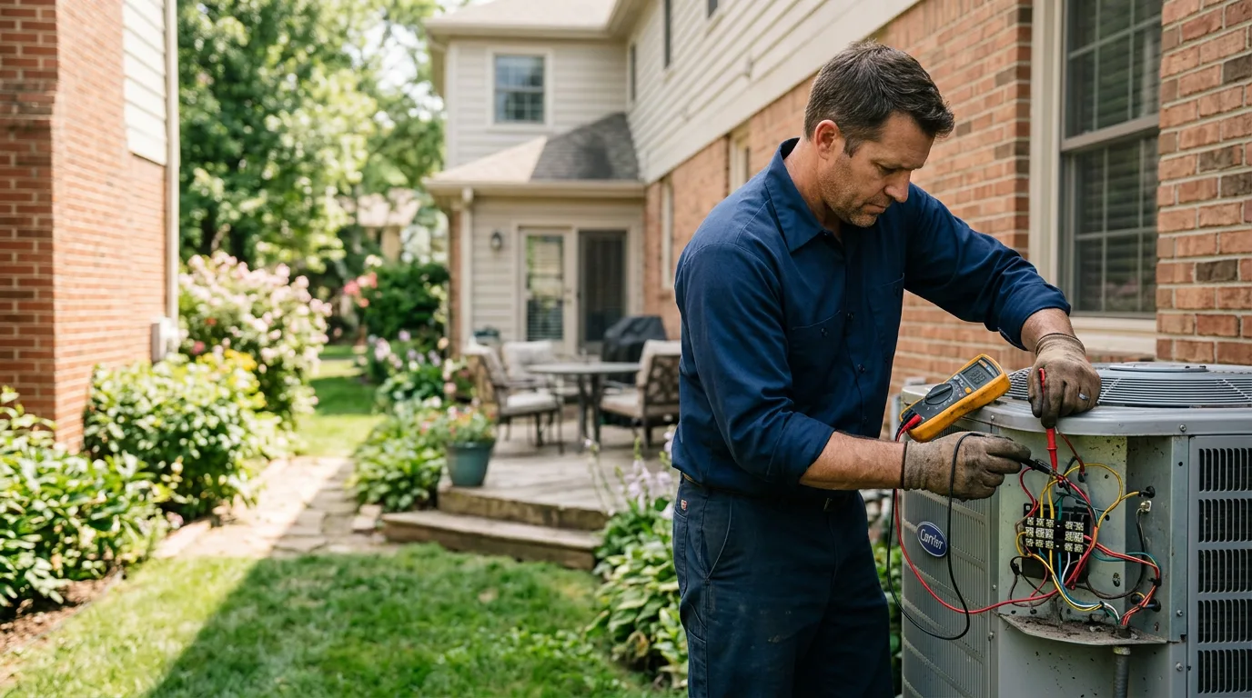 HVAC technician working near Seal Beach, CA